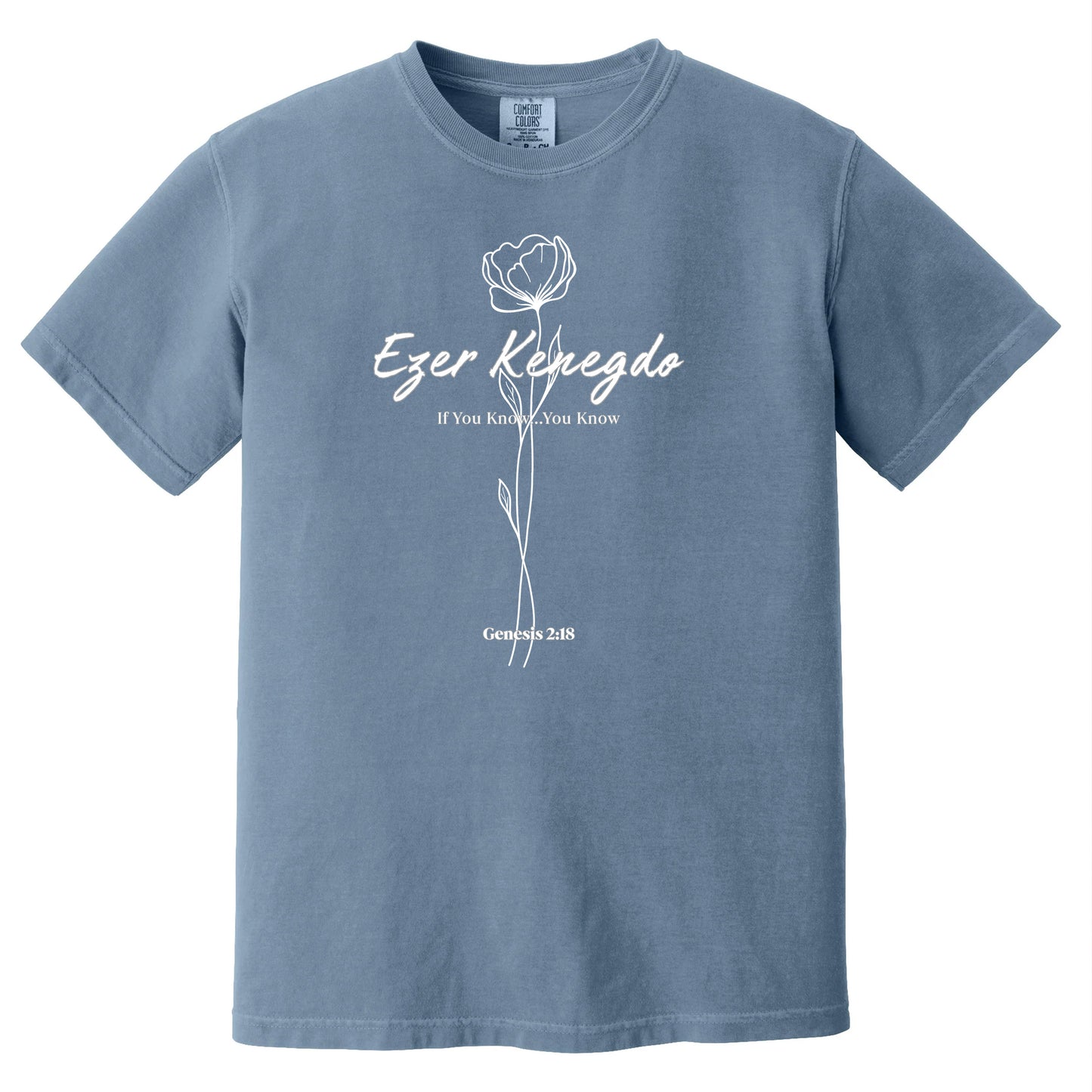 Vintage Wash Relaxed Graphic Tee | Ezer Kenegdo T-shirt | Founders Collection