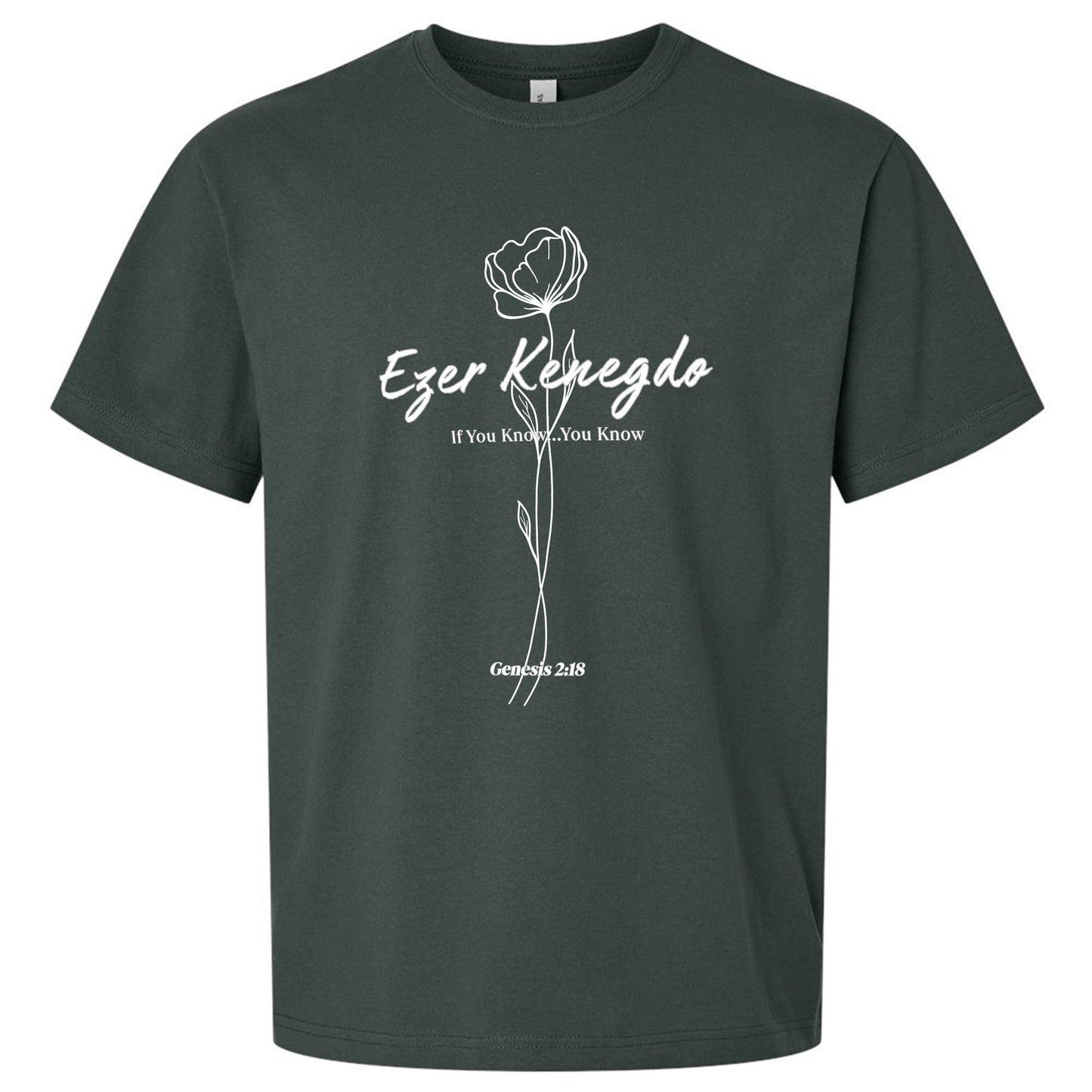 Oversized Boxy Tee | Ezer Kenegdo Graphic T-Shirt| Founders Collection